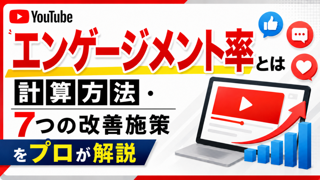 YouTubeエンゲージメント率とは｜平均目安と改善施策7選【2026年最新】